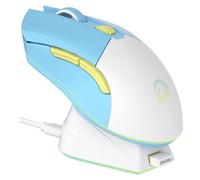 DAREU EM901X Wireless Gaming Mouse with Charging Dock Rechargeable RGB,12K DPI,6 Programmable Buttons High-Precision Sensor [300IPS] [1000Hz] for PC Notebook Mac