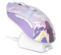 DAREU Wireless Gaming Mouse with Charging Dock Rechargeable RGB,12K DPI,6 Programmable Buttons High-Precision Sensor [300IPS] [1000Hz] for PC Notebook Mac