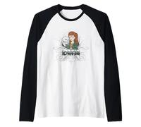 Daria Y2K Goth Daria with Skull Retro Cartoon Raglan Baseball Tee