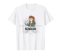 Daria Y2K Goth Daria with Skull Retro Cartoon T-Shirt