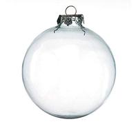 Darice 2-Piece Glass Balls, 100mm, Clear (2610-48)