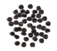Darice 45-Piece Poms, Acrylic, Black, 12 x 3 x 2 cm
