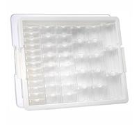 Darice Plastic Elizabeth Ward's Assorted Bead Tray 13.75 x 10.5 x 2 inches - 45-Piece - White - Bead Organizer - Adults - USA Made