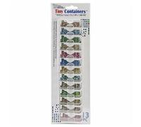 Darice Plastic Elizabeth Ward's Tiny Containers. 75-inch x 2-inch x 1.125-inch 1