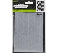 Darice Plastic Embossing Folder 4.25-inch x 5.75-inch-Tribal Chevron