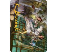 Daring Escape (#18) Art Card (Gold Signature) | Streets of New Capenna