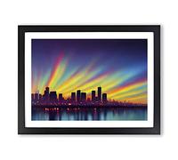 Daring Skyline Architecture Framed Print | A2 Black Framed Wall Art | Ready to Hang | Modern Cityscape Picture | Living Room Bedroom Lounge Office