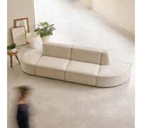 Dario - Modular 2-3-seater sofa in beige fabric Beige