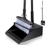 Daris Broom and Dustpan Set,Dustpan and Brush Set Long Handled,Sweeping Upright Sweep Set ，180 Degree Rotating Sweeping Brush,Household Dust Pan with Comb Teeth for Indoor Outdoor Home Room Kitchen