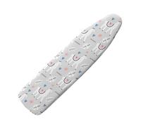 Darisoco Alpaca Llama Ironing Board Cover with Scorch and Stain Resistant Thick Padding and Elasticized Edge Ironing Board Covers Protective Scorch Soft Fabric