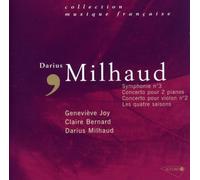 Darius Milhaud - Symphony No. 3, Violin Concerto (Milhaud) [European Import]