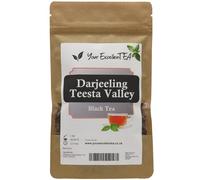 Darjeeling Tea Loose Leaf (500g) Teesta Valley First Flush Darjeeling Black Tea Premium India Leaves Aromatic Delicate Smooth Pleasant for Anytime Tasty Mellow in Resealable Pouch for Freshness