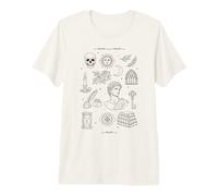 Dark Academia Aesthetic Literary Poetry Book Lover Premium T-Shirt