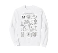 Dark Academia Aesthetic Literary Poetry Book Lover Sweatshirt