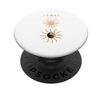 Dark Academia Aesthetic Tarot Card Sun Moon Yin Yang PopSockets Swappable PopGrip