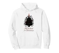 Dark Academia All Booked for Christmas Reading Lover Pullover Hoodie