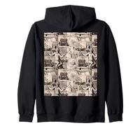 Dark Academia Allegorical Figures from Ancien Rome Zip Hoodie