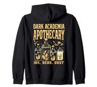 Dark Academia Apothecary - Ink Herb Dust Zip Hoodie
