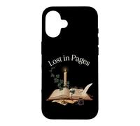 Dark Academia Book Lover Lost in Pages Literary Reader Case for iPhone 16