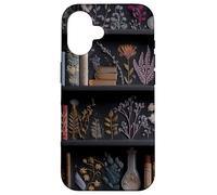 Dark Academia Bookshelf Vintage Floral for Book Lovers Case for iPhone 16