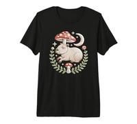 Dark Academia Capybara Resting Under a Magical Night Star Premium T-Shirt