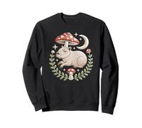Dark academia capybara resting under a magical night star Sweatshirt