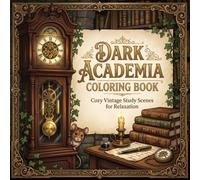 Dark Academia Coloring Book: Cozy Libraries, Antique Studies, Vintage Clocks, Reading Rooms, and Mindful Relaxation for Adults and Teens
