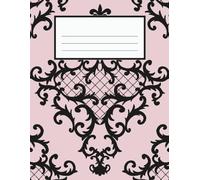 Dark Academia Composition Notebook | Victorian Aesthetic Journal Pink | Teen and Young Adult Writers: 120 wide rule pages, 8.5 x 11 inches, school, college, office supply, self care, diary, gift