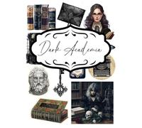 Dark Academia for Junk Journal and Scrapbooking: | Dark Academia Collection : +140 elements | One-Sided Decorative Paper | Perfect for Card Making, Scrapbooking , Paper Crafting |