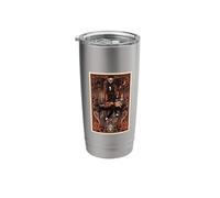 Dark Academia Gothic Haunted Library Raven and Moon Stainless Steel Insulated Tumbler