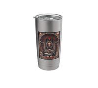 Dark Academia Gothic Red Moon Art Occult Library Stainless Steel Insulated Tumbler