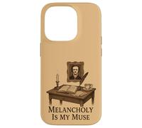 Dark Academia Gothic Vintage Desk Writing Aesthetic Case for iPhone 14 Pro