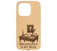 Dark Academia Gothic Vintage Desk Writing Aesthetic Case for iPhone 15 Pro