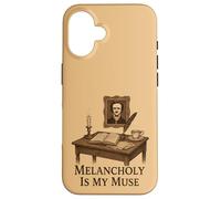 Dark Academia Gothic Vintage Desk Writing Aesthetic Case for iPhone 16