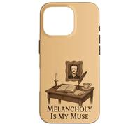 Dark Academia Gothic Vintage Desk Writing Aesthetic Case for iPhone 16 Pro