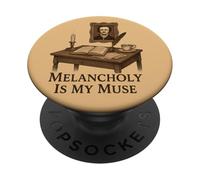 Dark Academia Gothic Vintage Desk Writing Aesthetic PopSockets Adhesive PopGrip