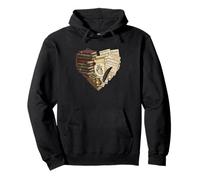 Dark Academia Heart Valentine Style Pullover Hoodie
