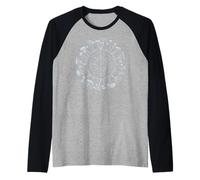 Dark Academia Mushroom Mandala and Botanical Nature Fungi Raglan Baseball Tee