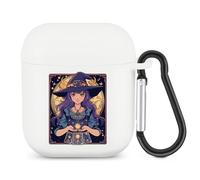 Dark Academia Tarot Card Sun Moon Crystals Witch Bluetooth Headset Cover Earbuds Case TPU Headphone Protective Compatible with Airpods 1/2 White-Color