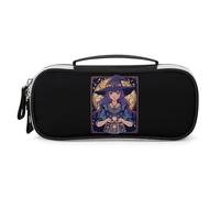 Dark Academia Tarot Card Sun Moon Crystals Witch Pencil Case Portable Makeup Bag Organizer Pencil Pouch Cosmetic Bags for Women
