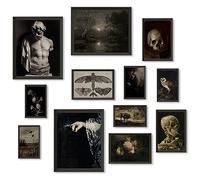 Dark Academia Wall Art and Posters - Witchy, Gothic Home Decor for Halloween Bedroom