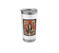 Dark Academia Witch Occult Library Skull Spellbook Stainless Steel Insulated Tumbler