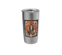 Dark Academia Witch Occult Library Skull Spellbook Stainless Steel Insulated Tumbler