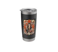 Dark Academia Witch Occult Library Skull Spellbook Stainless Steel Insulated Tumbler