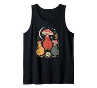 Dark Academia Woodland Hen Under A Magical Red Toadstool Tank Top