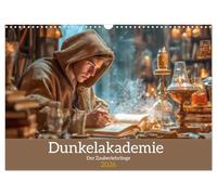 Dark Academy - The Sorcerer's Apprentice UK-Version (Wall Calendar 2026 DIN A3 Landscape), CALVENDO 12 Month Wall Calendar