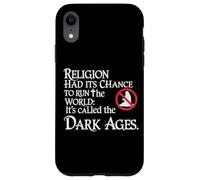 Dark Ages History Medieval Period Atheist Humor Gothic Case for iPhone XR
