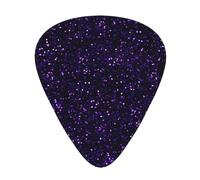 Dark Amethyst Purple Glitter,12 Pcs Guitar Pick,3 Different Thickness Plectrums for Acoustic Guitar Bass Ukulele (0.46mm 0.96mm 0.71mm)