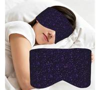 Dark Amethyst Purple Glitter, Sleep Mask for Home Travel, Full Eye Covers Light Blocking Eye Mask Sleep Eye and Ear Muffs