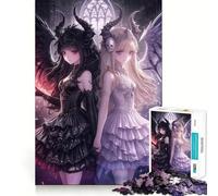 Dark And Light Angels Jigsaw Puzzle1000 Pieces Stress Relief Play Good Thick Family Enjoyable Unique Gift (38x26cm)